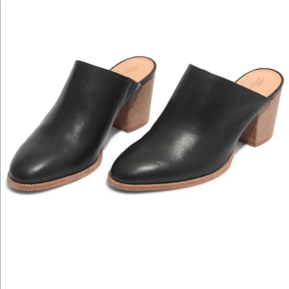 Madewell Harper Mules Black Size 10